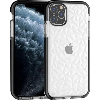 Pouzdro na mobilní telefon Silikonový obal crystal pro iPhone 13 Pro Barva: Bílá/černá