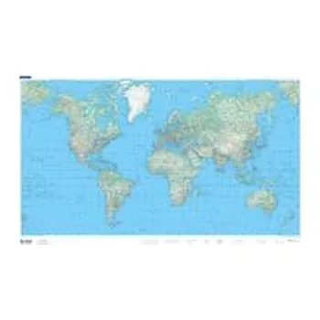 Welt physikalisch 1:50 Mio. Poster - Hallwag Kümmerly+Frey AG