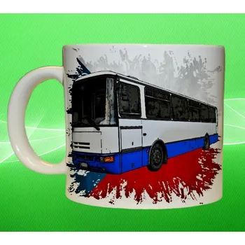 hrnek s autobusem KAROSA 75 ml (hrneček karosa autobus)