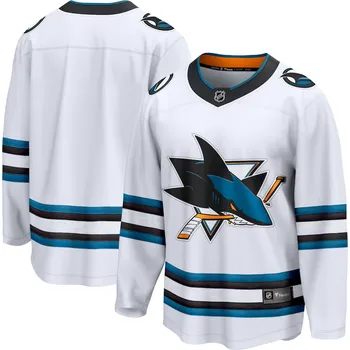 Fanatics Pánský dres San Jose Sharks NHL Breakaway Away Jersey White Velikost: S