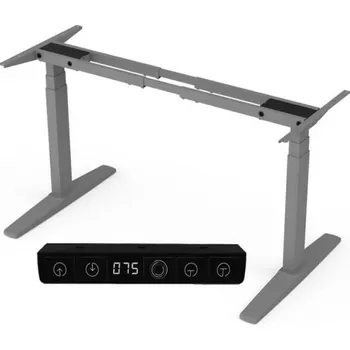Stolová podnož ANTARES elektricky výškově nastavitelná podnož Axis Grey rozsah zdvihu 61,5 - 126,5cm