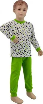 Chlapecké pyžamo ESITO Dětské pyžamo zelený puntík