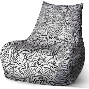 Sedací pytel Sablio Sedací vak Bean Hvězdy mehendi - 60 x 70 x 70 cm