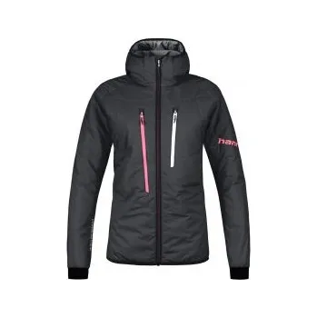 Dámská casual bunda Hannah GABBY HOODY anthracite 38; Černá bunda + DÁREK DLE VÝBĚRU!