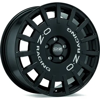 Auto-moto Alu disk OZ SPORT RALLY RACING 7x17, 4x100, 68, ET37 GLOSS BLACK SILVER LETTERING