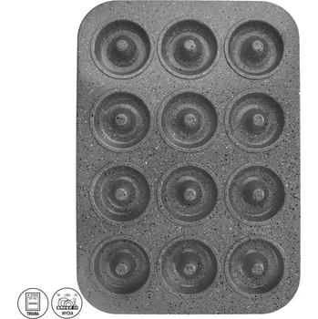 Plech na pečení Forma nepřilnavý kov donuty 12ks GRANDE