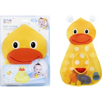 Hračka pro nejmenší FIRST PLAY Vak na hračky do vany + přísavky