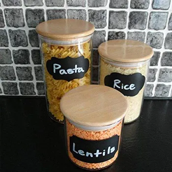 Sklenice Etikety na sklenice | samolepky na sklenice - 5x3,5 cm, 40 kusů