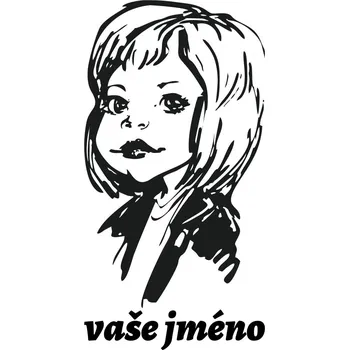 samolepka Samolepka Dítě v autě - holka