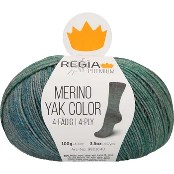 Příze REGIA PREMIUM Merino Yak Color 8511 (Ponožková příze REGIA PREMIUM Merino Yak Color Jade grey)