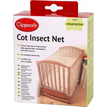 Moskytiéra Síť proti hmyzu na postýlku Clippasafe Barva: White