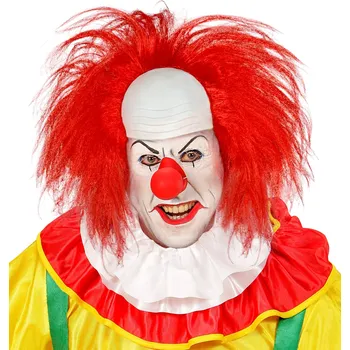 Karnevalová paruka Červená paruka Strašidelný klaun Červená