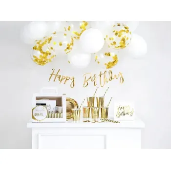 Party dekorace PARTY sada dekorací - narozeninová, zlatá