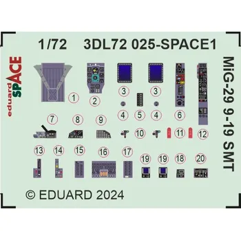 Plastikový model Eduard 1/72 MiG-29 9-19 SMT SPACE (GREAT WALL HOBBY)