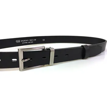 Opasek PENNY BELTS Nadměrný kožený opasek 30-100-2-60 černý - 150 cm