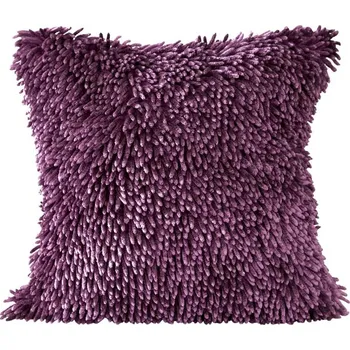 Povlak na polštářek Povlak na polštář SHAGGY 50x50 cm - fialový