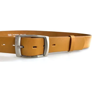 Opasek PENNY BELTS Kožený opasek 4433 pískový - 105 cm