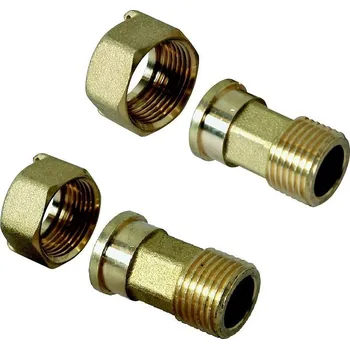 Instalatérský materiál Radiátorové šroubení, 3/4'' × 1'', mosaz&nbsp;RM W1X34