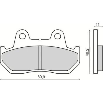 Brzdová destička Brzdové destičky RMS 225103580 organické