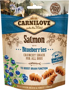 Pamlsek pro psa Carnilove Crunchy Salmon with Blueberries 200 g