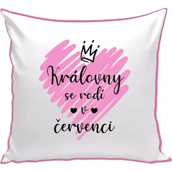 Polštář Polštář barevný 32x32 cm Královny se rodí ...