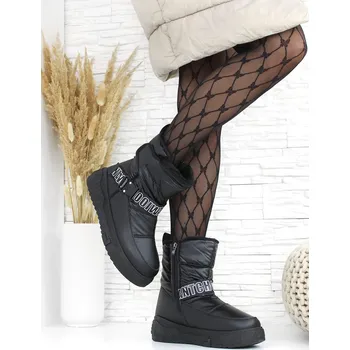 Dámská zimní obuv Sport Černé nízké sněhule 81323-1B Velikost: 37