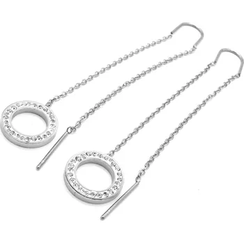 Náušnice Steel Jewelry provlékací náušnice chirurgická ocel dámské kroužek 231089 dárkové balení zdarma