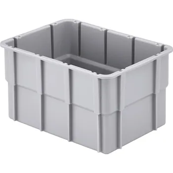 Úložný box Alutec 75220 vkládací krabice , stohovatelné, (d x š x v) 181 x 131 x 101 mm, šedá, 1 ks