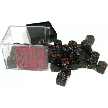 Hrací kostka Kostka D6 12mm - Sin City (Chessex)