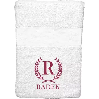 Ručník Ručník (50x100 cm) Monogram - lístečky