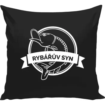 Polštář Polštář černý 40x40 cm Rybářův syn