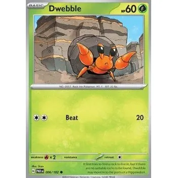 Sběratelská karetní hra Pokémon PAR 006/182 Dwebble - Paradox Rift Stav: Near Mint, Verze: REVERSE HOLO