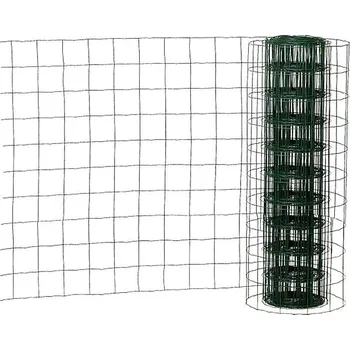 Pletivo Svařované pletivo, 1 × 20 m, oko: 100 mm, ocel, mechová zelená (RAL 6005) 16200419