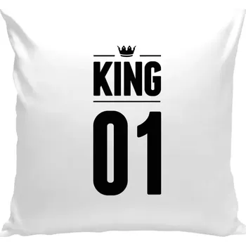 Polštář Polštář bílý 40x40 cm King s vlastním číslem