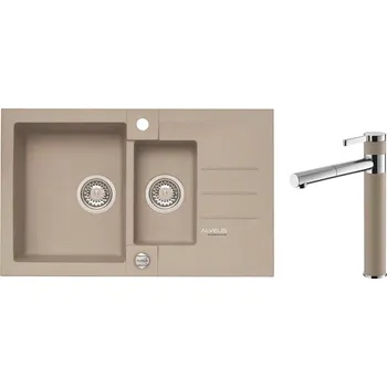 Granitový dřez SET ALVEUS ROCK 70 /02 24228