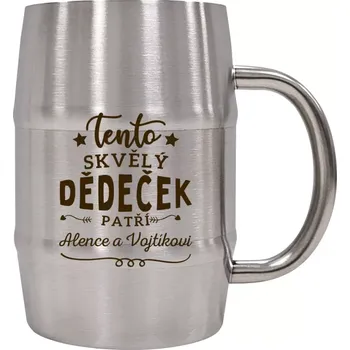 Sklenice Nerezový chladicí půllitr Tento skvělý dědeček patří