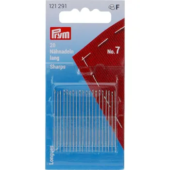 PRYM Šicí jehly dlouhé, č. 7, 0,70 x 38 mm, 20 ks