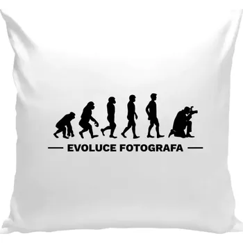 Polštář Polštář bílý 40x40 cm Evoluce - fotograf