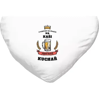 Polštář Polštář srdce 40x35 cm Z hospody se vracím - Kuchař