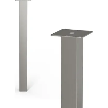 Nábytkové kování Stabilit Nábytková noha, 60 × 710 mm, ocel, broušený nikl, 75 kg 50406