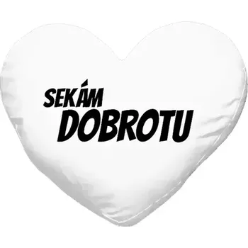 Polštář Polštář srdce 40x35 cm Sekám dobrotu