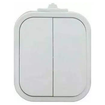 vypínač spínač sériový, řazení 5 - 10A/250V IP54 bílá (WNT-2B2)