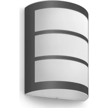 Venkovní osvětlení Philips Python venkovní nástěnné LED svítidlo 1x6W 450lm 2700K IP44, antracitové