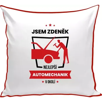Polštář Polštář barevný 32x32 cm Nejlepší v okolí - automechanik