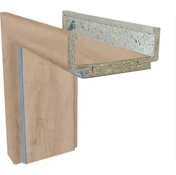 Zárubeň Solodoor Obložková zárubeň 70 P, 730 × 1982 mm, fólie, tloušťka zdi: 145–165 mm, pravá, dub Western 701500066511