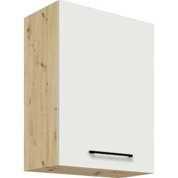 Kuchyňská skříňka Fadome Horní kuchyňská skříňka Infinity 33-50 Barevné provedení: Infinity - latte lesk, wood, Zvolte korpus: Dub sonoma