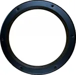 Průzorové okénko, kulaté, kov, běžné sklo, ø 26 cm, černé B409S2METNO