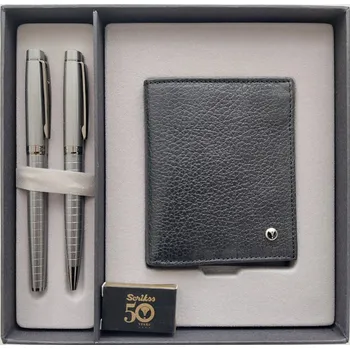 Scrikss Honour Carbon Grey, dárková sada s vizitkářem