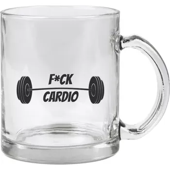 Hrnek 330 ml - skleněný F*uck Cardio