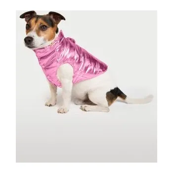 Obleček pro psa LIU JO Bunda pro psy prošívaná péřová růžová vel. S
